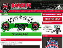 Tablet Screenshot of beachfc.com
